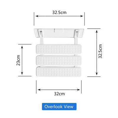 China Tamanho fixado na parede branco de Seat 32.5*32.5*10cm do chuveiro dos termas para o banheiro/balcão fornecedor