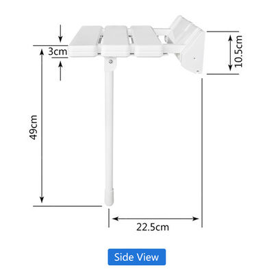 O chuveiro fixado na parede Seat da segurança durável com pés alisa o tamanho de superfície 32.5*32.5*49cm fornecedor