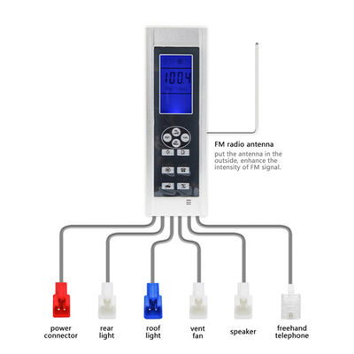 Painel de controle geado do chuveiro da superfície do ABS, anti equipamento do chuveiro do vapor da quebra fornecedor