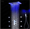 Cabeças e torneiras de chuveiro do banheiro da iluminação do diodo emissor de luz com os jatos termostáticos da massagem do misturador fornecedor